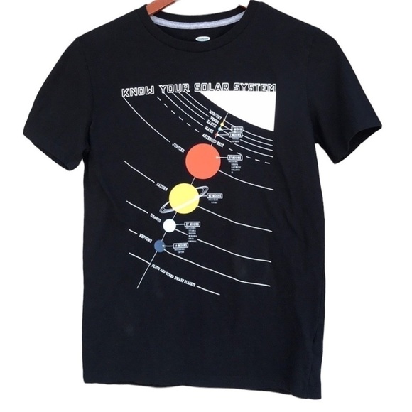 Old Navy Short SleeveCrewneck‎ Know Your Solar System Graphic T-shirt - Picture 1 of 6
